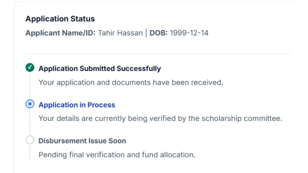 Check Azim Premji Scholarship Status